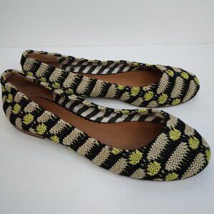 M Missoni Multicolor Knit Slip On Flats Size 37